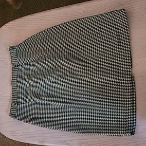 Vintage Houndstooth Pencil Skirt
